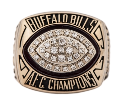 1992 Buffalo Bills AFC Championship Ring Given To Andre Reed (Reed LOA)